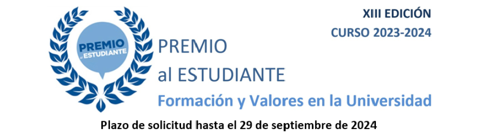 Premio al Estudiante Formación y Valores en la Universidad, XIII edición